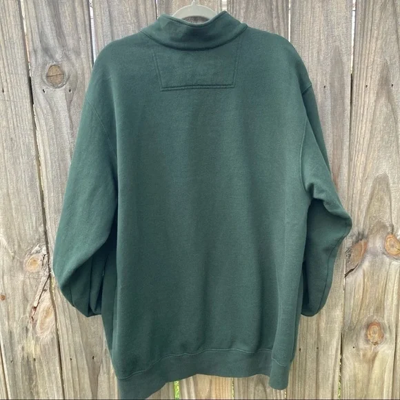 L.L.Bean Full zip up Sweatshirt Hunter Green Men’s Large \ Tall - Picture 5 of 7